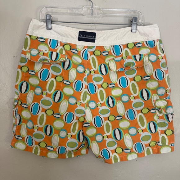Faconnable Swim Trunks Large Gently worn 100% nylon 36" waist 6.5" inseam - Picture 3 of 4